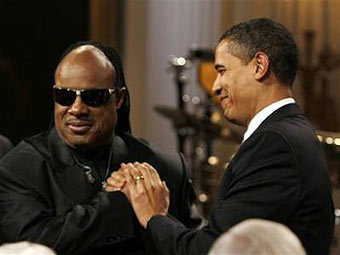 Стиви Уандер и Барак Обама. Фото ©AP