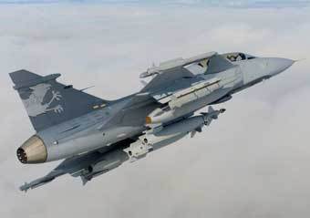 JAS-39 Gripen. Фото с сайта www.gripen.com