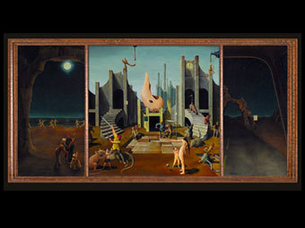Т. Брейтенбах "Триптих Джима Моррисона". Иллюстрация с сайта tebreitenbach.com