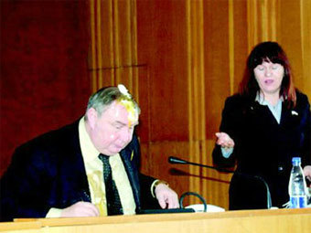 Геннадий Бабенко и Наталья Лантух. Фото ИА "Новый регион"