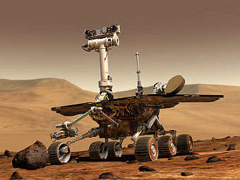 Компьютерная модель марсохода Opportunity. Изображение NASA