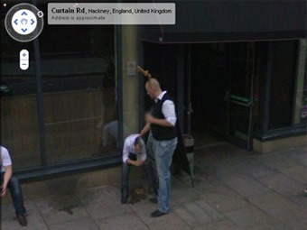 Одна из улиц Лондон на сайте Google Maps