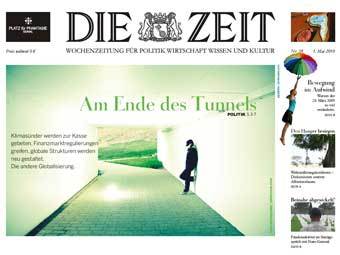 Фрагмент первой страницы поддельного номера Die Zeit. C сайта die-zeit.net