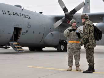 C-130E Hercules на авиабазе Powidz. Фото ВВС США.