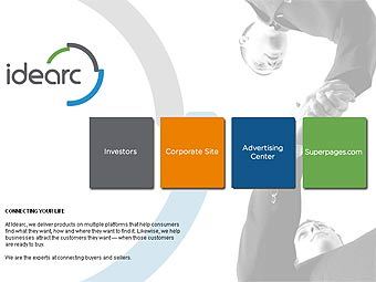 Скриншот сайта Idearc Скриншот сайта Idearc