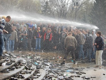 Беспорядки в Кишиневе. Фото с сайта unimedia.info 