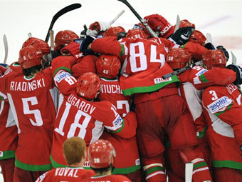 Хоккеисты сборной Белоруссии. Фото ©AFP