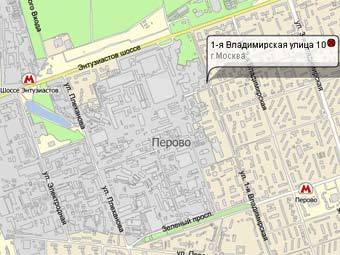 Район происшествия. Карта с сайта nakarte.ru 