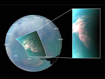 �� ����� ������ ������ ����������� ������� ��������� �������. �����������  NASA/JPL/University of Arizona/University of Nantes