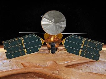 ������ ����� Mars Reconnaissance Orbiter ��� ������������ �����. ����������� NASA/JPL
