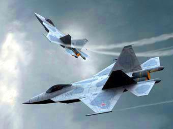Возможный облик российского истребителя пятого поколения. Рисунок Джозефа Гейшала с сайта planespictures.com