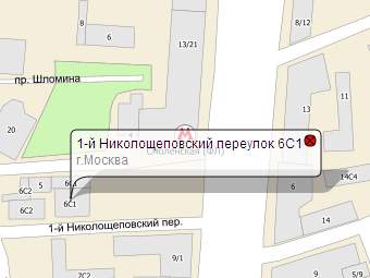Район происшествия. Иллюстрация с сайта nakarte.rambler.ru