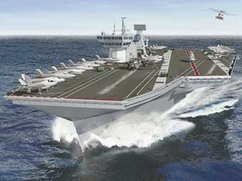 Авианосец проекта CVF. Изображение с сайта www.naval-technology.com