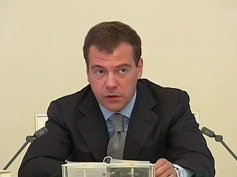 Дмитрий Медведев. Кадр "Первого канала"