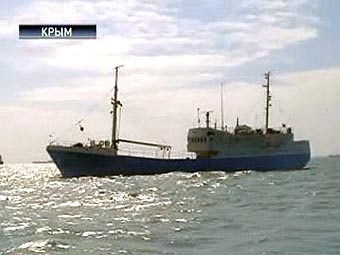 Судно "Берикс". Кадр телеканала "Интер" Судно "Берикс". Кадр телеканала "Интер"