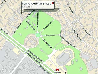 Район происшествия. Карта с сайта nakarte.ru