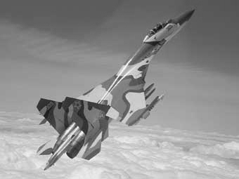 Истребитель Су-27. Фото компании "Сухой".