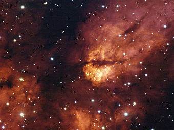 Скопление RCW 38. Фото ESO