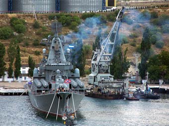 Крейсер "Москва". Фото А. Бричевского с сайта cruiser-moskva.info