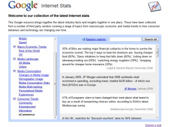 �������� ����� Google Internet Stats