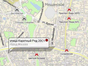 Карта района происшествия сервиса Nakarte.ru