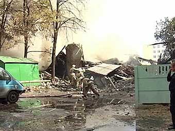 Последствия взрыва на складе в Воронеже. Кадр телеканала "Вести 24"