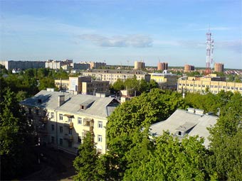 Вид на Домодедово. Фото пользователя Holop с сайта wikipedia.org
