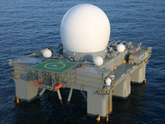Радар ПРО США морского базирования. Фото с сайта www.mda.mil