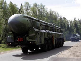 Комплекс "Тополь-М", стоящий на вооружении РВСН. Фото ©AFP
