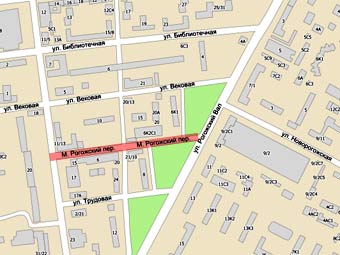 Малый Рогожский переулок на карте с сайта Google Maps