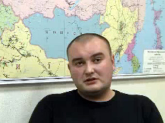 Кадр из видеообращения Михаила Евсеева