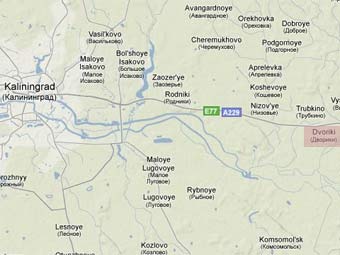 ������� ������� �� ����� ��������������� �������. ����������� Google Maps