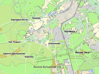 ������� �� ����� � ����� nakarte.ru 