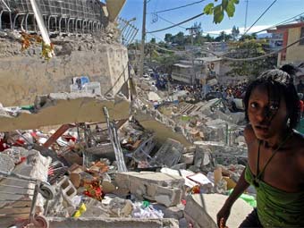 Последствия землетрясения на Гаити. Фото ©AFP
