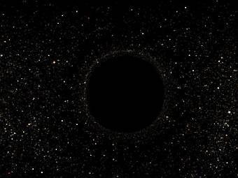 Черная дыра. Скриншот из программы Томаса Мюллера (Thomas Muller)