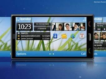 Концепт смартфона на базе Symbian 3. Иллюстрация с сайта Nokia 