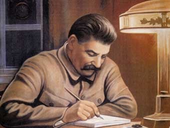 Иосиф Сталин на советском плакате 1940-го года. Иллюстрация с сайта plakaty.ru 