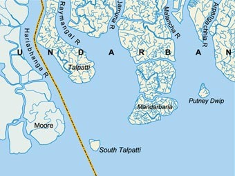 Спорный остров в Бенгальском заливе оказался ниже уровня моря