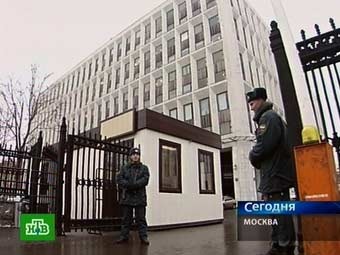 Здание МВД России. Кадр телеканала НТВ