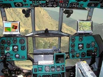 Кабина пилотов вертолета Ми-8. Иллюстрация с сайта aerospace-technology.com