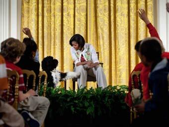Мишель Обама провела встречу с детьми в Белом доме