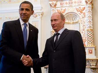 Барак Обама и Владимир Путин. Архивное фото ©AFP