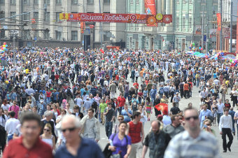 Празднование Дня Победы в Москве. Фото "Ленты.ру"