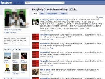  "Everybody Draw Mohammed Day!"  Facebook