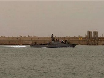 Израильский военный катер в порту Ашдод. Фото (c)AP Израильский военный катер в порту Ашдод. Фото (c)AP
