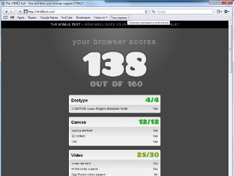 Safari 5  Windows    html5test.com