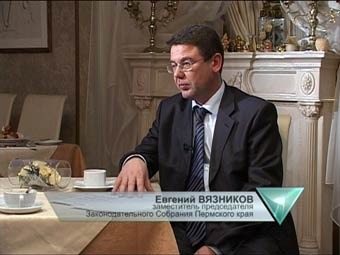 Евгений Вязников. Кадр пермской телекомпании Vetta 