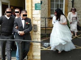 Жениха и невесту арестовали во время свадьбы