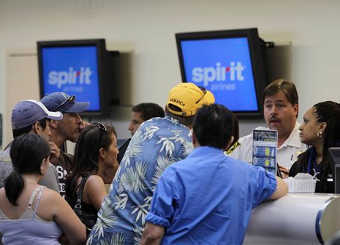 ��������� � ������ Spirit Airlines � ��������� ����-����������. ���� &copy;AP