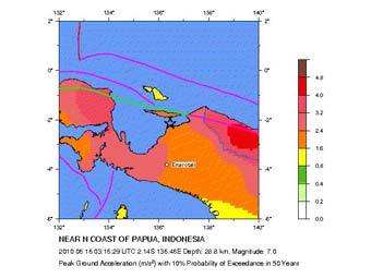 Карта сейсмической опасности в регионе с сайта neic.usgs.gov Карта сейсмической опасности в регионе с сайта neic.usgs.gov